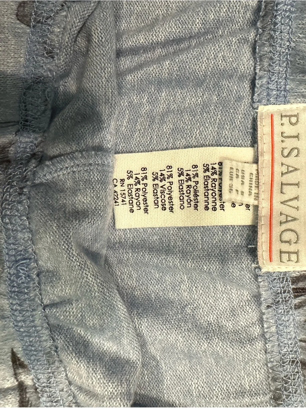 P.J. Salvage Light Blue Cozy Lounge Shorts